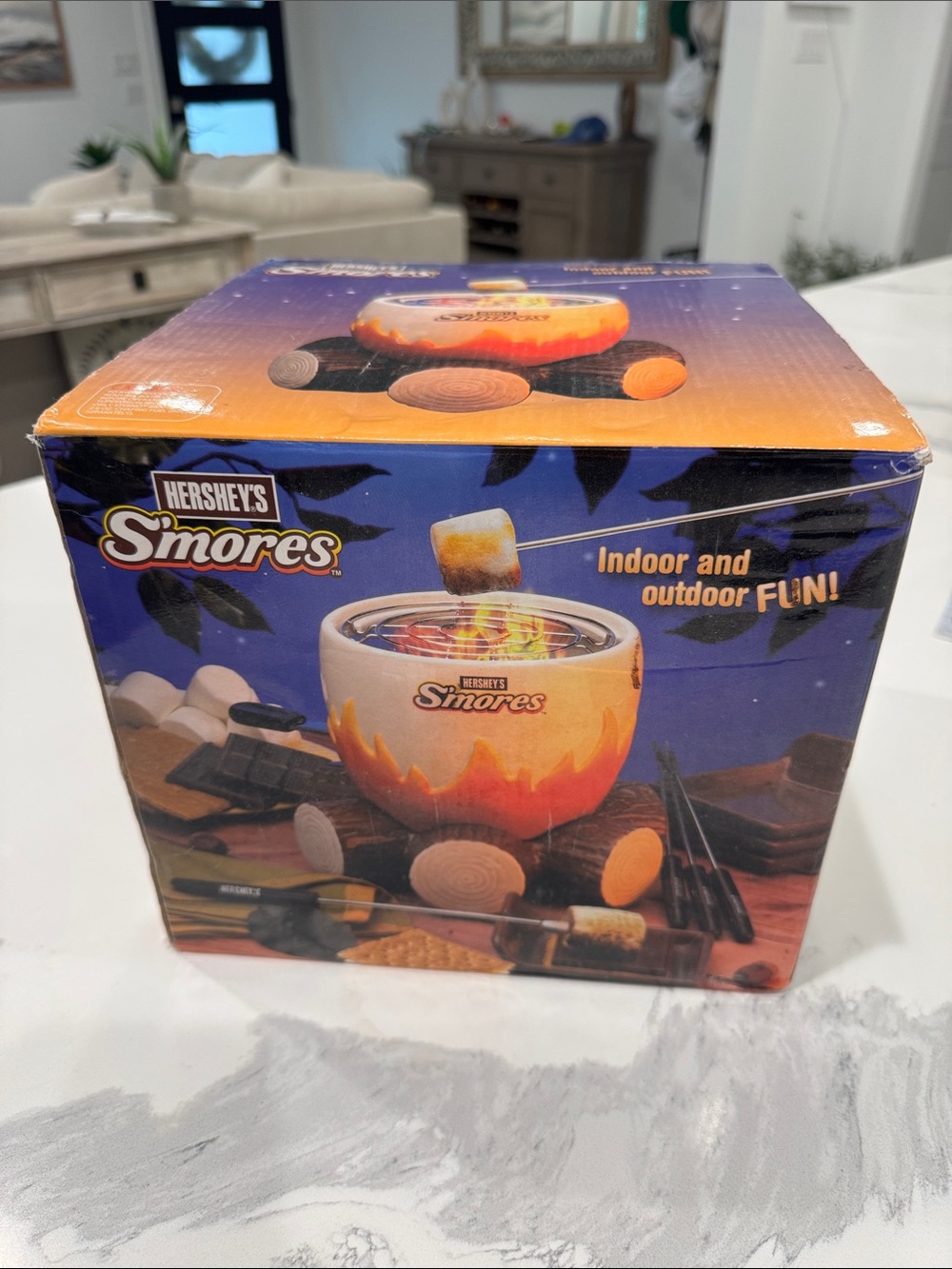 Hershey's S'mores Indoor/Outdoor Marshmallow Roaster - Orange/Blue